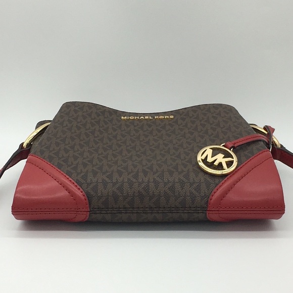 MICHAEL KORS NICOLE TRPL CMPRMY XBODY Scarlet - Picture 8 of 8